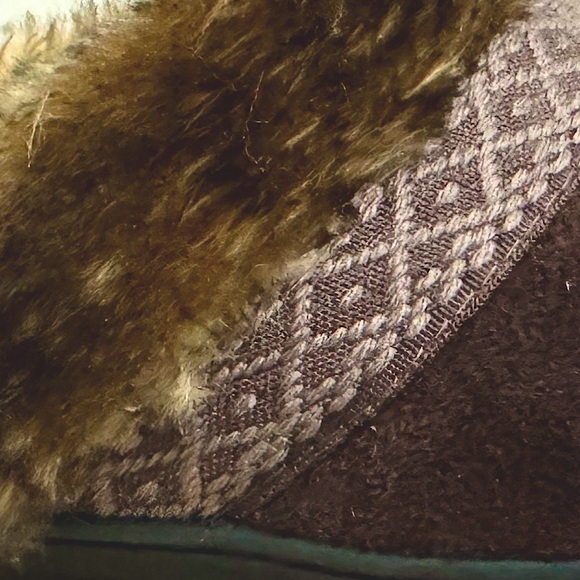 Brown Fur-Lined Women's Slippers - Picture 2 of 16
